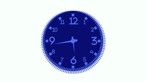 Time Passing Animation with Realistic Analog Clock Isolated Vidéo 316785408