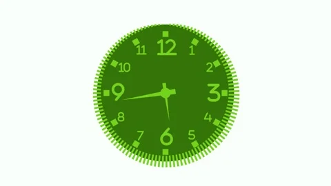 Time Passing Animation with Realistic Analog Clock Isolated Stock Footage 316785423
