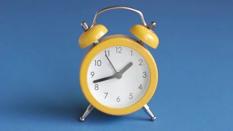 Time passing concept Analogue Clock Timelapse showing fast moving. ringing .. Stock Footage 272760933