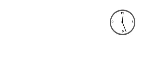 Time passing. Loopable 3d animation on white background Video stock 67445226