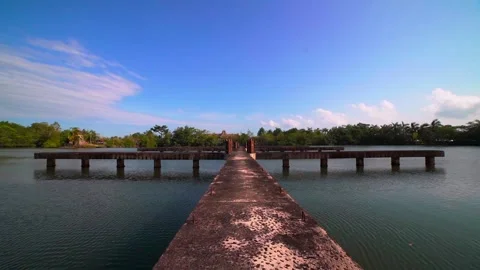 Time Passing on the Pier Stock Footage 293380185