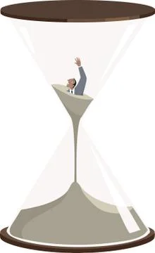 Time is passing quick Stock Illustration