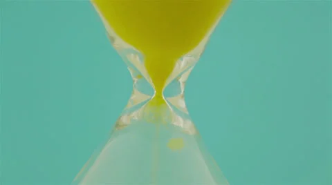 Time passing by in sandglass Stock Footage 32328270