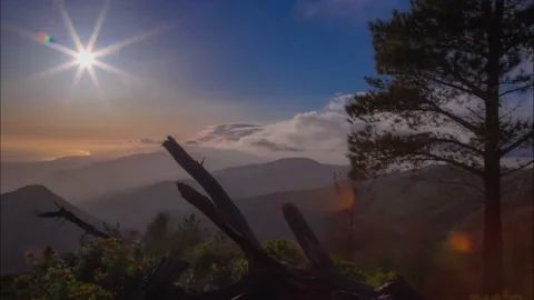 Time passing through clouds Stock Footage 168835534