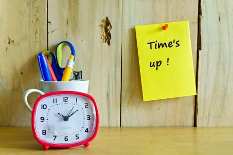 Time is up Stock Photos