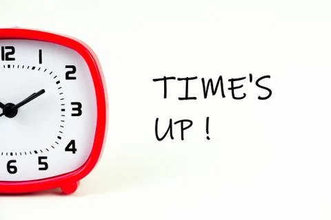 Time is up Stock Photos