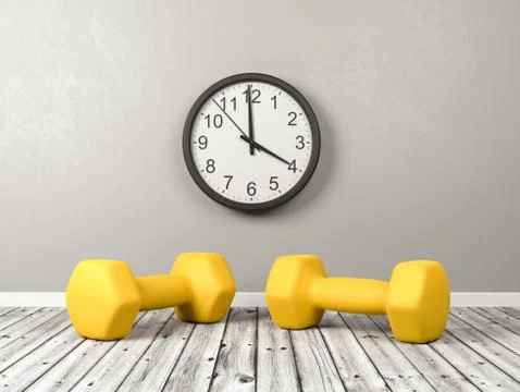 Time for Physical Exercise Stock Illustration