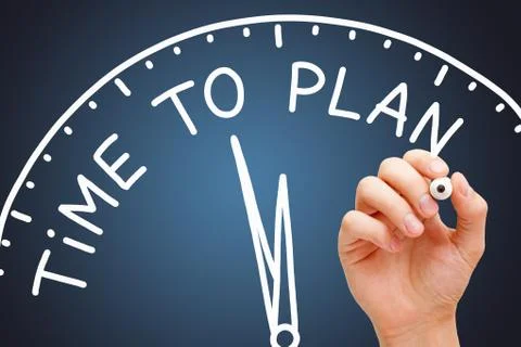 Time To Plan Clock Business Concept 스톡 사진