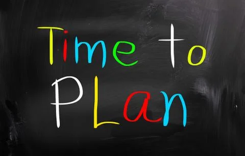 Time to plan concept Stock Illustration
