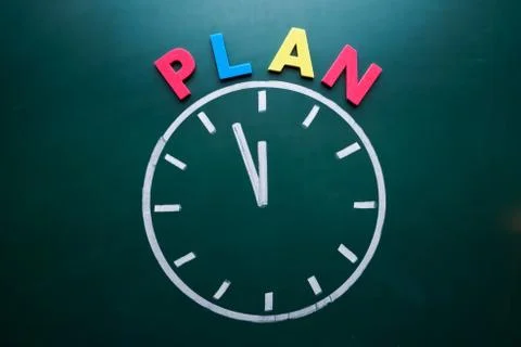 Time to plan concept 스톡 사진