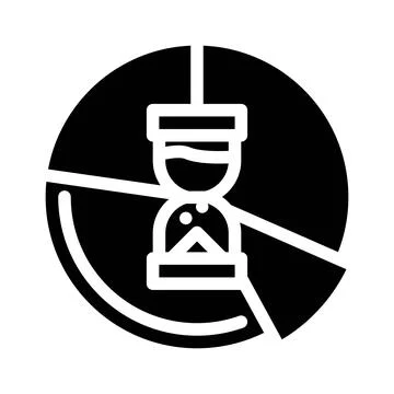 Time planning glyph icon vector illustration black 스톡 일러스트