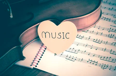 Time to practice violin Stock Photos