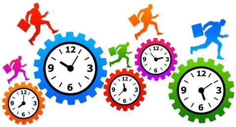 Time pressure Stock Illustration