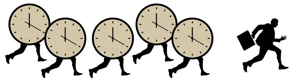 Time pressure Stock-Illustration