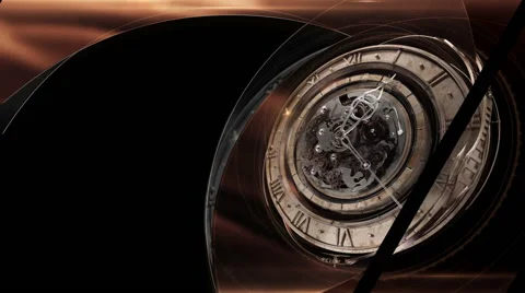 Time - Promo Block with matte Video stock 42057051