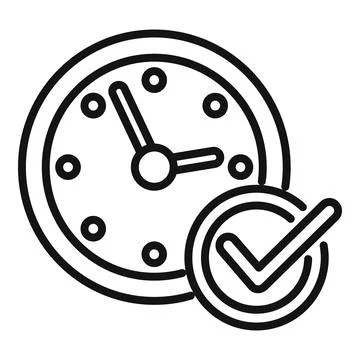 Time purpose icon outline vector. Social passion Stock Illustration