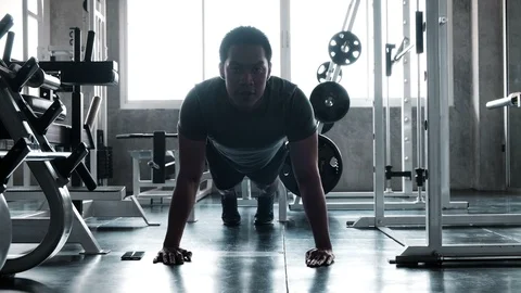 Time for push ups. Stock Footage 103438219