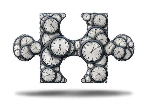 Time Puzzle Stock Illustration