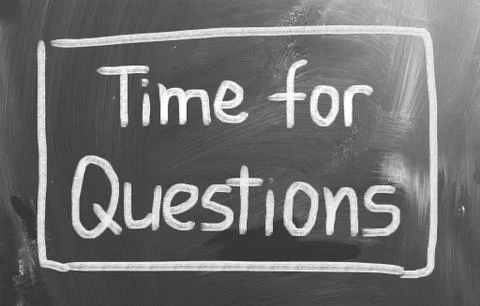 Time for questions concept Stock Illustration