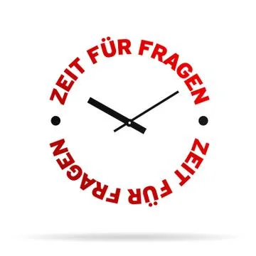 Time for questions Stock Illustration