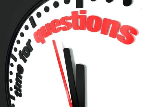 Time for questions Stock Illustration