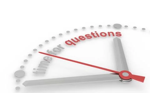 Time for Questions Stock Illustration