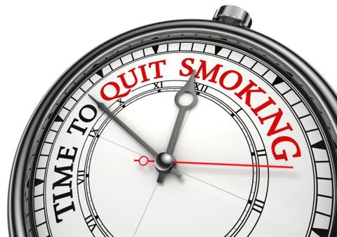 Time to quit smoking Stock Photos