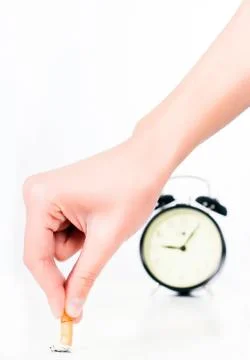 Time to quit smoking. Stock Photos