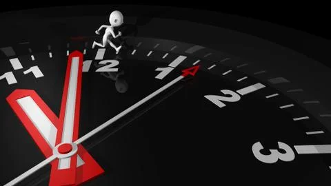 Time race Illustrazione stock