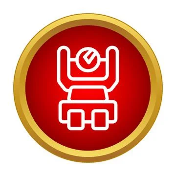 Time recorder punch clock icon indicating attendance Stock Illustration