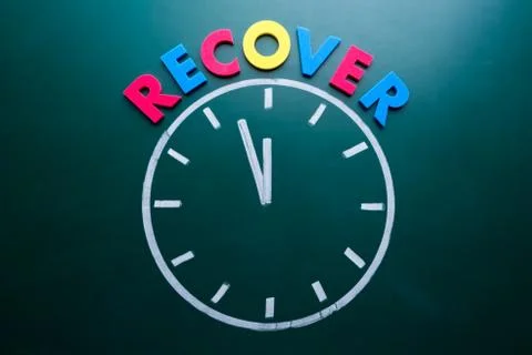 Time to recover concept 스톡 사진