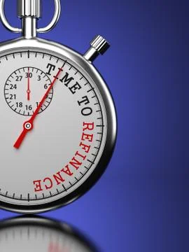 Time To Refinance Concept. Stock Illustration