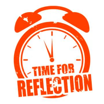 Time for Reflection Stock Illustration
