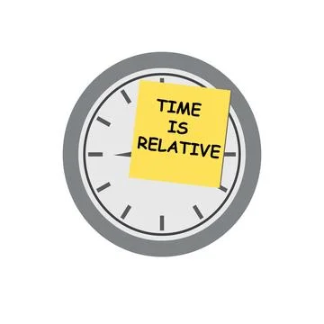 Time is relative Stock Illustration
