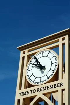 Time to remember clock Stock Photos