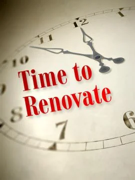 Time to renovate Stock-Illustration