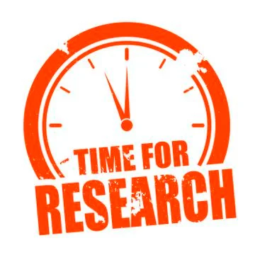 Time for Research Stock Illustration