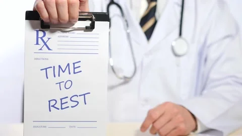 Time to rest on clipboard Stock Footage 152930356