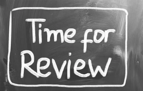 Time for review concept 库存插图