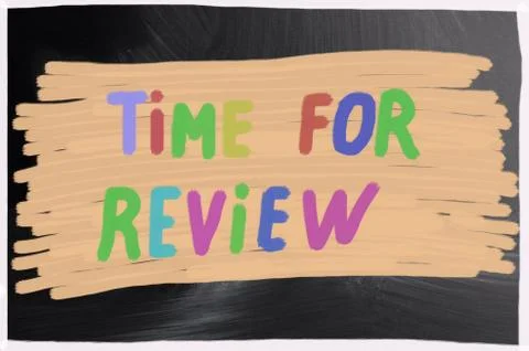 Time for review 스톡 일러스트