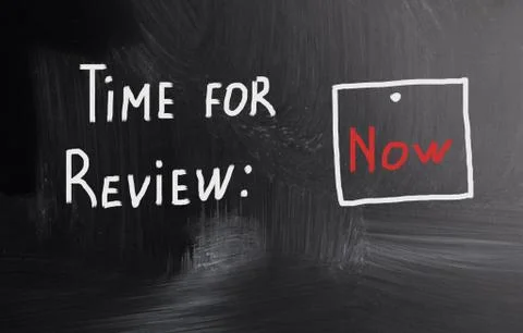 Time for review Illustrazione stock
