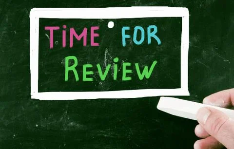 Time for review 스톡 일러스트