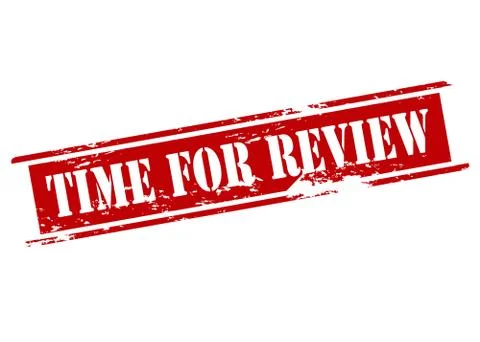 Time for review Stock Illustration