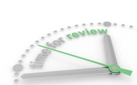 Time for Review Stock Illustration