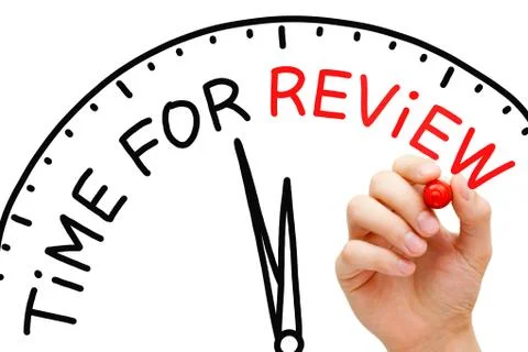 Time for review 库存照片