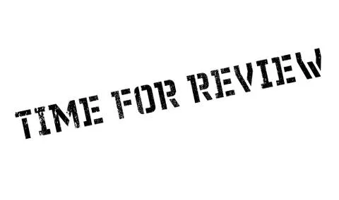 Time for review stamp Stock Illustration