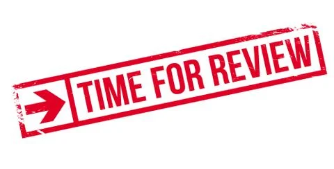 Time for review stamp Illustrazione stock