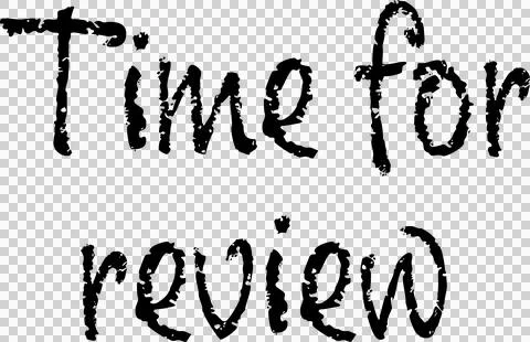 Time for review text on white background Stock Photos