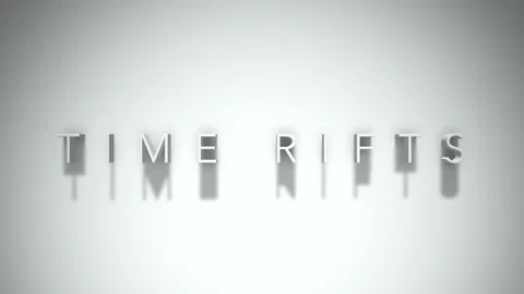Time Rifts 3D title animation with shadows on a white background Stock Footage 296632881