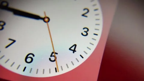 Time run in the digital watch on iphone display. iphone digital clock. 库存影片 241312308